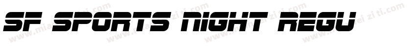 SF Sports Night Regu字体转换
